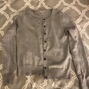 LL Bean grey cardigan....worn only once!